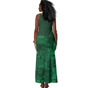Nigeria Yoruba Adire Patterns Tank Maxi Dress Proud To Be Naija