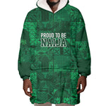 Nigeria Yoruba Adire Patterns Wearable Blanket Hoodie Proud To Be Naija
