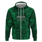 Nigeria Yoruba Adire Patterns Zip Hoodie Proud To Be Naija