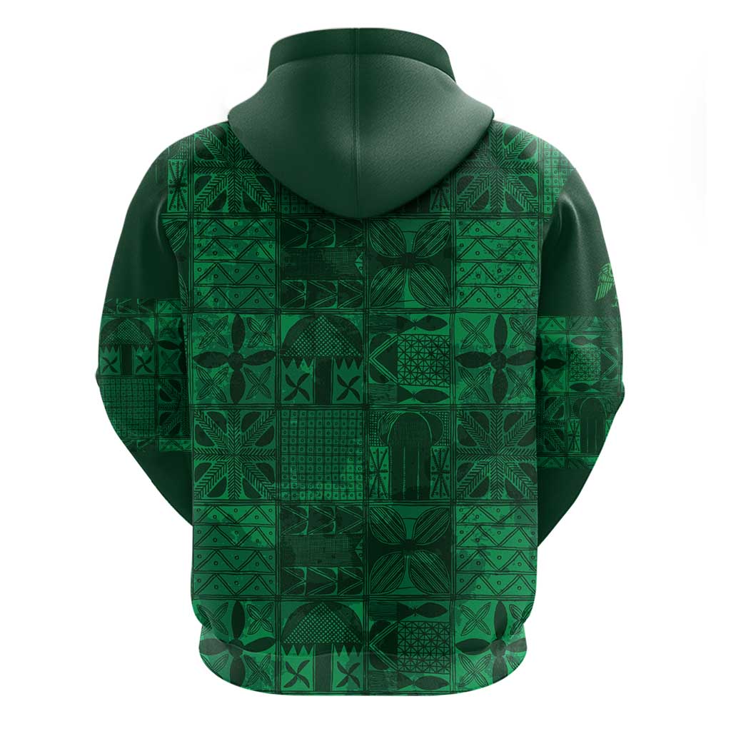 Nigeria Yoruba Adire Patterns Zip Hoodie Proud To Be Naija