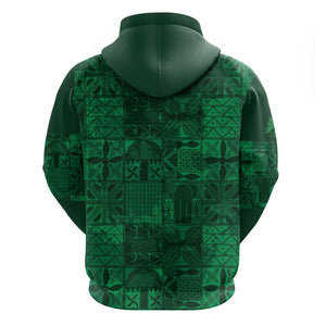 Nigeria Yoruba Adire Patterns Zip Hoodie Proud To Be Naija