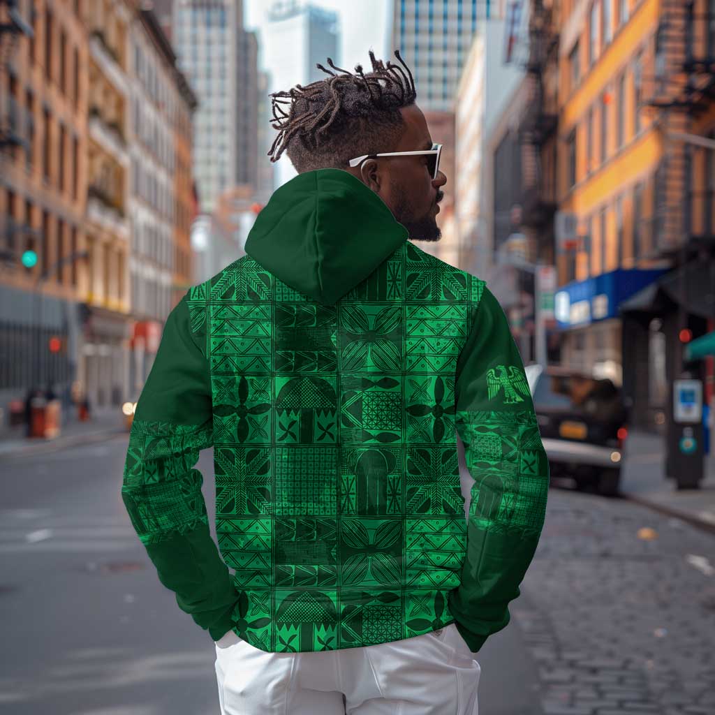 Nigeria Yoruba Adire Patterns Zip Hoodie Proud To Be Naija