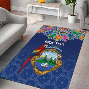 Pura Vida Costa Rica Personalized Area Rug Oxcart Ornate Inspired - African Pride