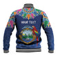 Pura Vida Costa Rica Personalized Baseball Jacket Oxcart Ornate Inspired - African Pride