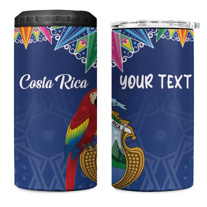 Pura Vida Costa Rica Personalized 4 in 1 Can Cooler Tumbler Oxcart Ornate Inspired - African Pride