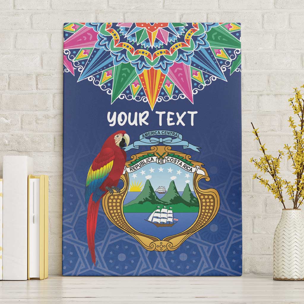 Pura Vida Costa Rica Personalized Canvas Wall Art Oxcart Ornate Inspired - African Pride