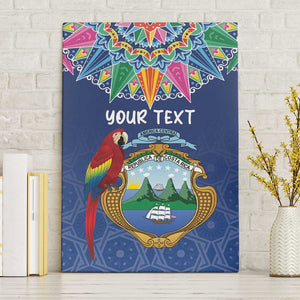 Pura Vida Costa Rica Personalized Canvas Wall Art Oxcart Ornate Inspired - African Pride