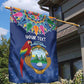 Pura Vida Costa Rica Personalized Garden Flag Oxcart Ornate Inspired - African Pride