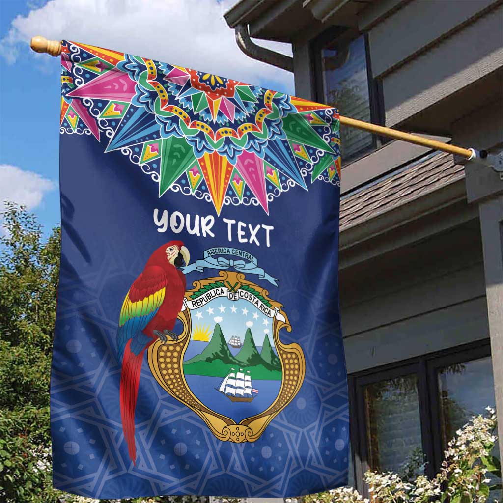 Pura Vida Costa Rica Personalized Garden Flag Oxcart Ornate Inspired - African Pride