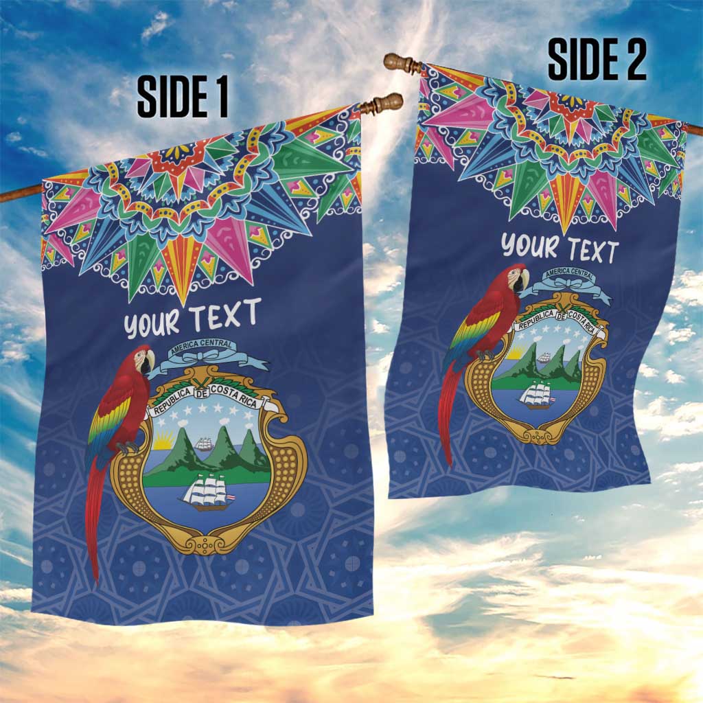 Pura Vida Costa Rica Personalized Garden Flag Oxcart Ornate Inspired - African Pride