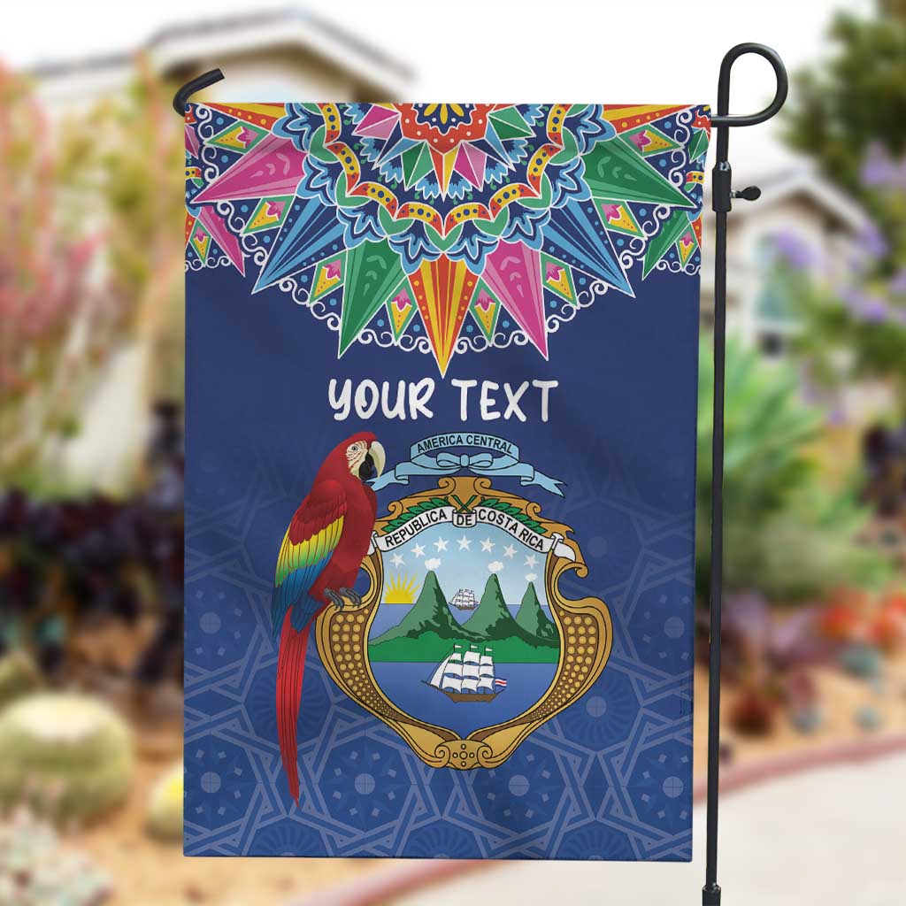 Pura Vida Costa Rica Personalized Garden Flag Oxcart Ornate Inspired - African Pride