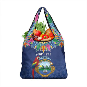 Pura Vida Costa Rica Personalized Grocery Bag Oxcart Ornate Inspired - African Pride