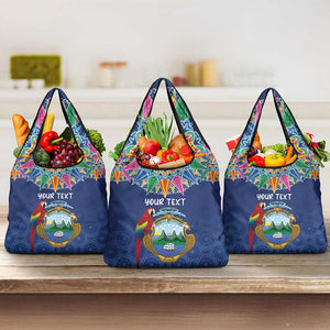 Pura Vida Costa Rica Personalized Grocery Bag Oxcart Ornate Inspired - African Pride