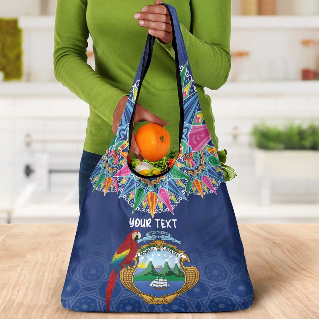 Pura Vida Costa Rica Personalized Grocery Bag Oxcart Ornate Inspired - African Pride