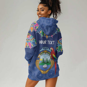 Pura Vida Costa Rica Personalized Hoodie Dress Oxcart Ornate Inspired - African Pride