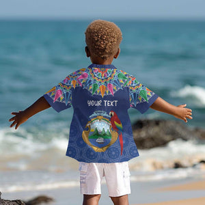 Pura Vida Costa Rica Personalized Kid Hawaiian Shirt Oxcart Ornate Inspired - African Pride