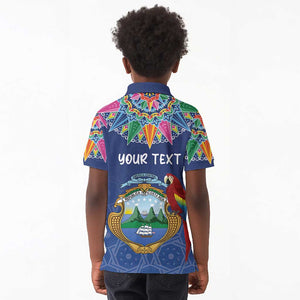 Pura Vida Costa Rica Personalized Kid Polo Shirt Oxcart Ornate Inspired - African Pride