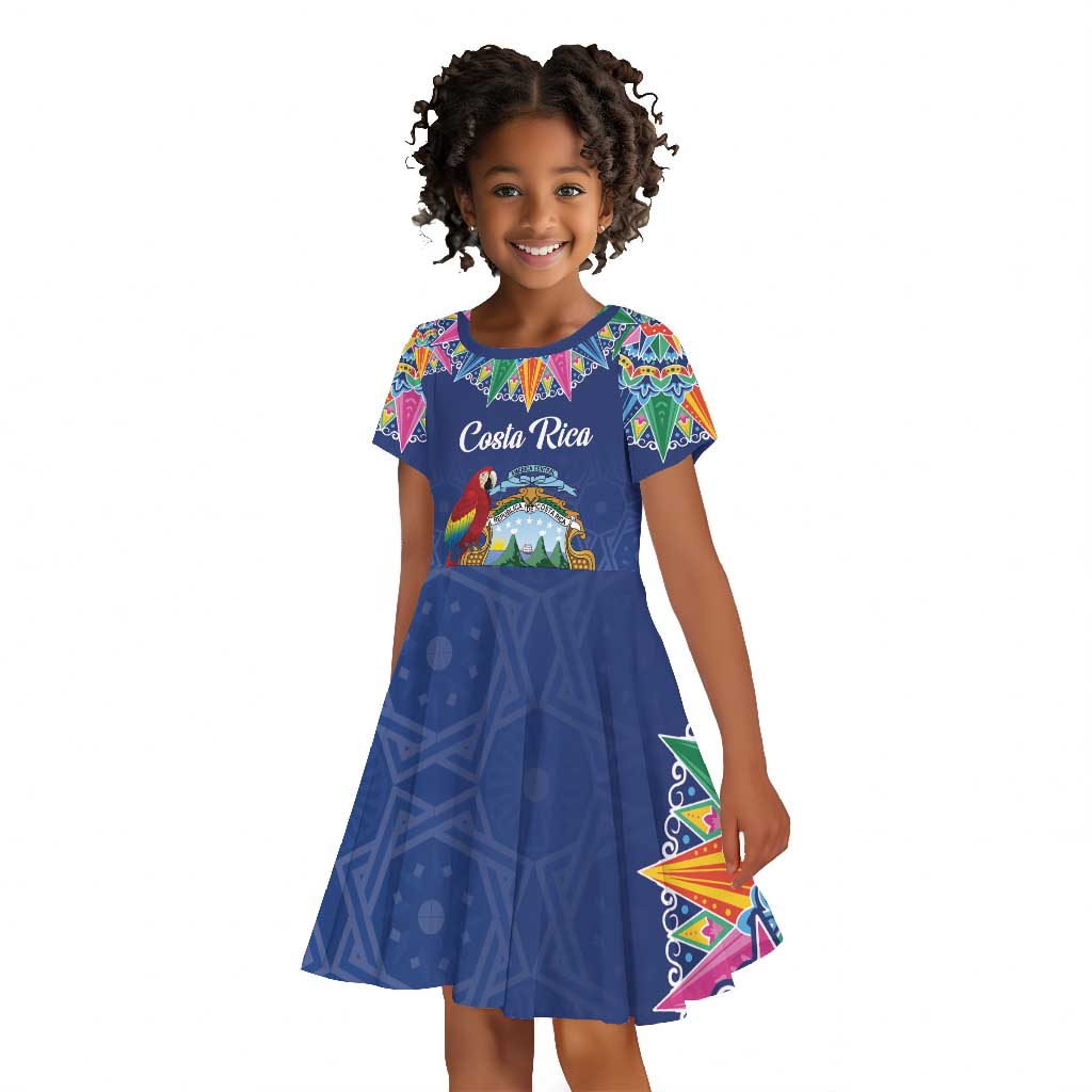 Pura Vida Costa Rica Personalized Kid Short Sleeve Dress Oxcart Ornate Inspired - African Pride