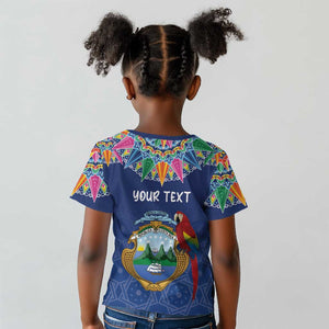 Pura Vida Costa Rica Personalized Kid T shirt Oxcart Ornate Inspired - African Pride