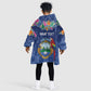 Pura Vida Costa Rica Personalized Kid Wearable Blanket Hoodie Oxcart Ornate Inspired - African Pride