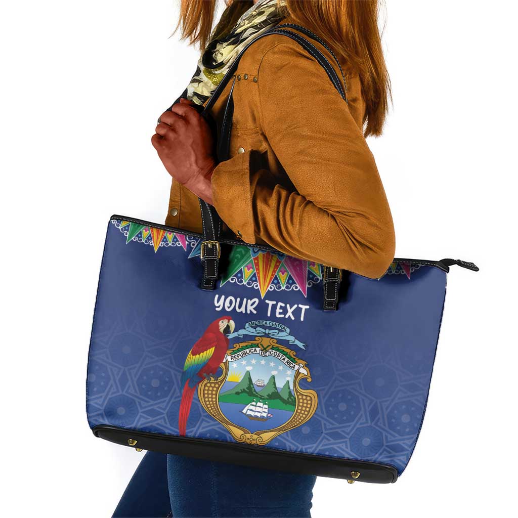 Pura Vida Costa Rica Personalized Leather Tote Bag Oxcart Ornate Inspired - African Pride
