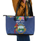 Pura Vida Costa Rica Personalized Leather Tote Bag Oxcart Ornate Inspired - African Pride