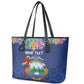 Pura Vida Costa Rica Personalized Leather Tote Bag Oxcart Ornate Inspired - African Pride