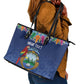 Pura Vida Costa Rica Personalized Leather Tote Bag Oxcart Ornate Inspired - African Pride