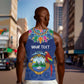 Pura Vida Costa Rica Personalized Men Tank Top Oxcart Ornate Inspired - African Pride
