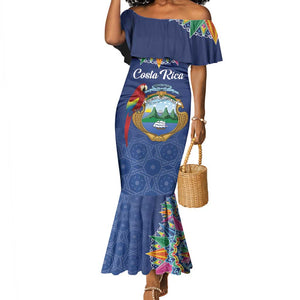 Pura Vida Costa Rica Personalized Mermaid Dress Oxcart Ornate Inspired - African Pride