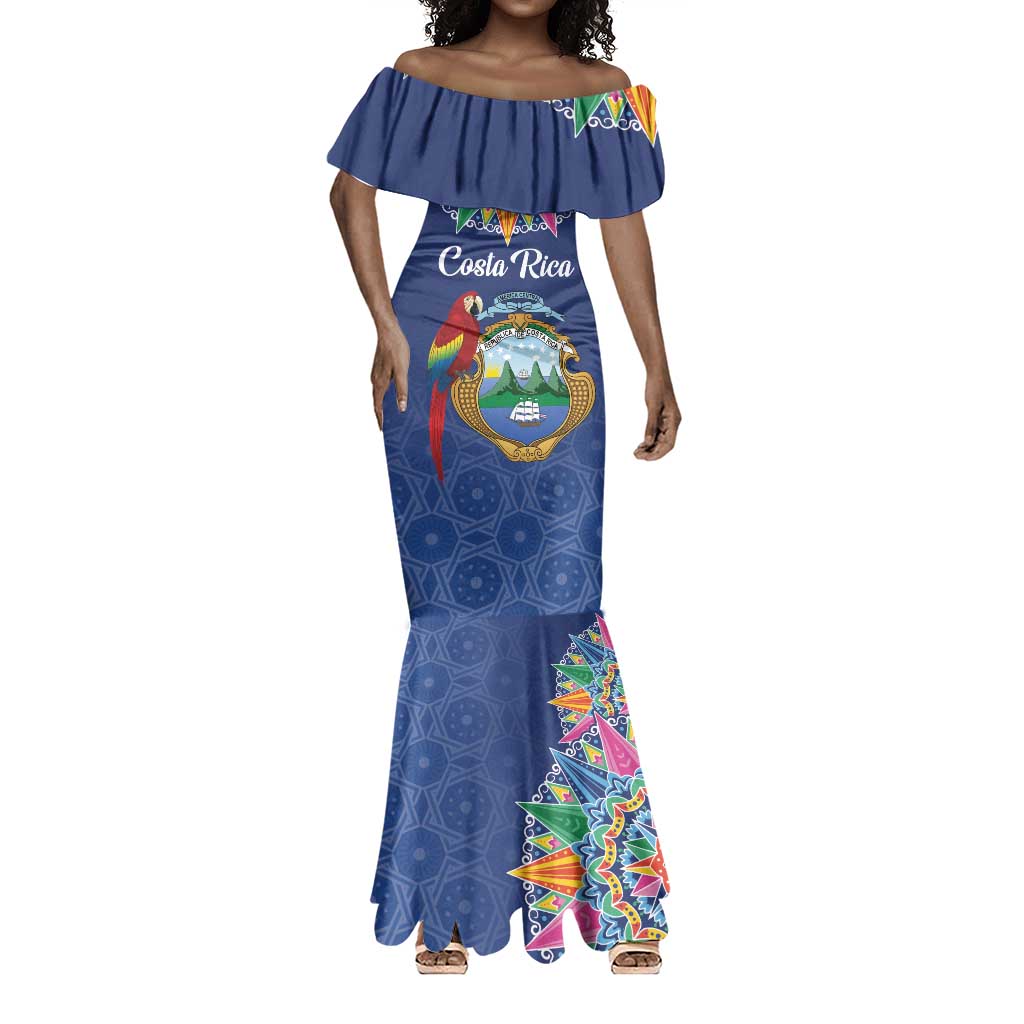 Pura Vida Costa Rica Personalized Mermaid Dress Oxcart Ornate Inspired - African Pride