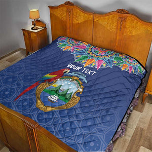 Pura Vida Costa Rica Personalized Quilt Oxcart Ornate Inspired - African Pride