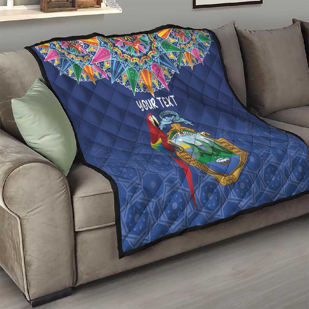 Pura Vida Costa Rica Personalized Quilt Oxcart Ornate Inspired - African Pride