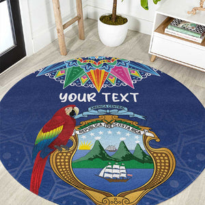Pura Vida Costa Rica Personalized Round Carpet Oxcart Ornate Inspired - African Pride