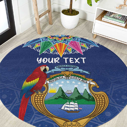 Pura Vida Costa Rica Personalized Round Carpet Oxcart Ornate Inspired - African Pride