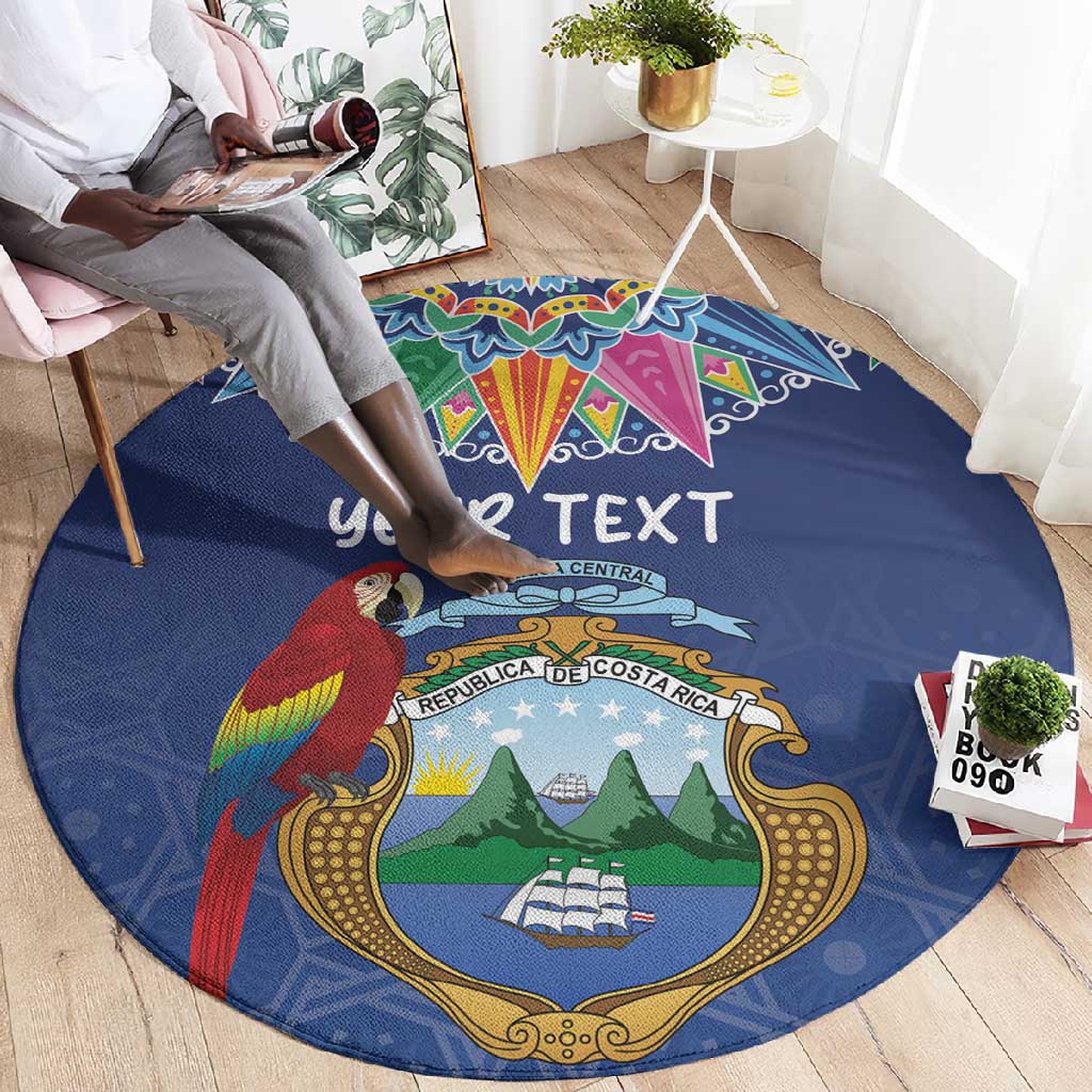Pura Vida Costa Rica Personalized Round Carpet Oxcart Ornate Inspired - African Pride