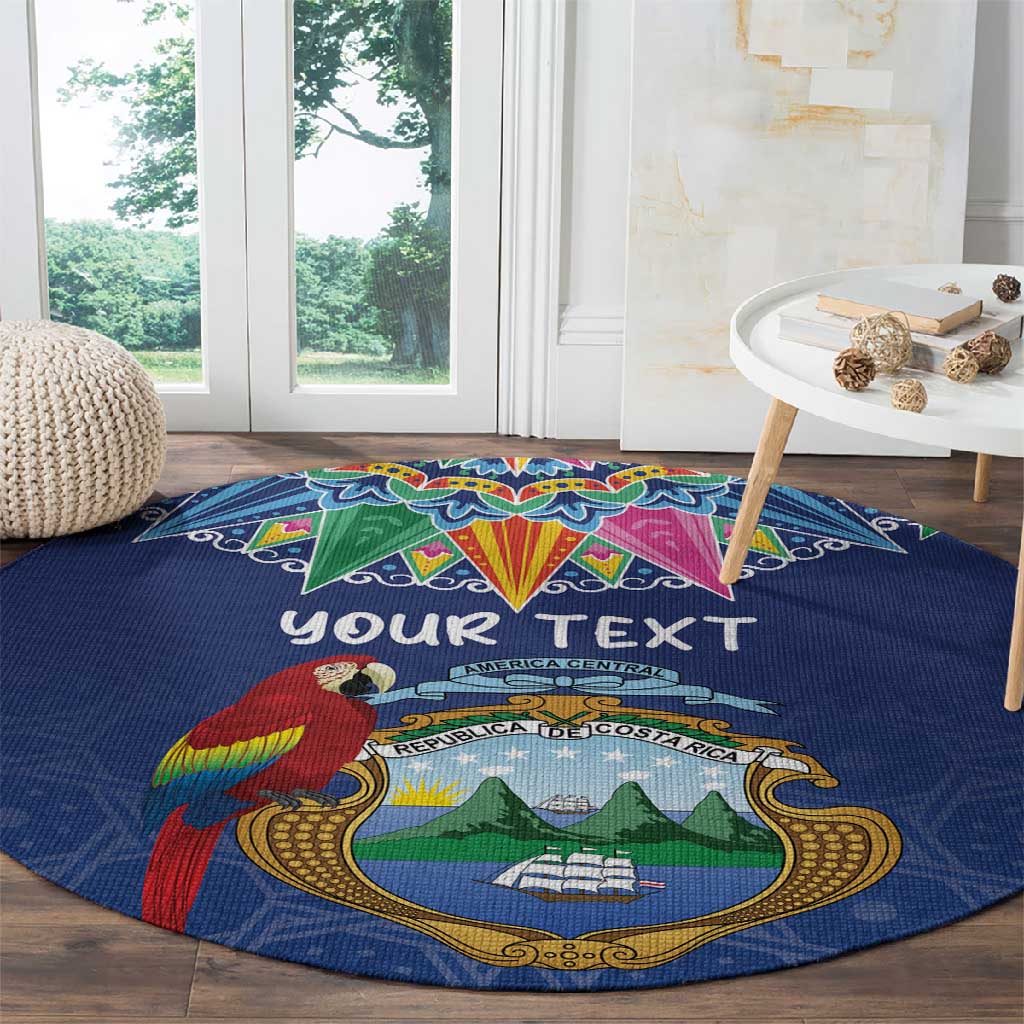 Pura Vida Costa Rica Personalized Round Carpet Oxcart Ornate Inspired - African Pride