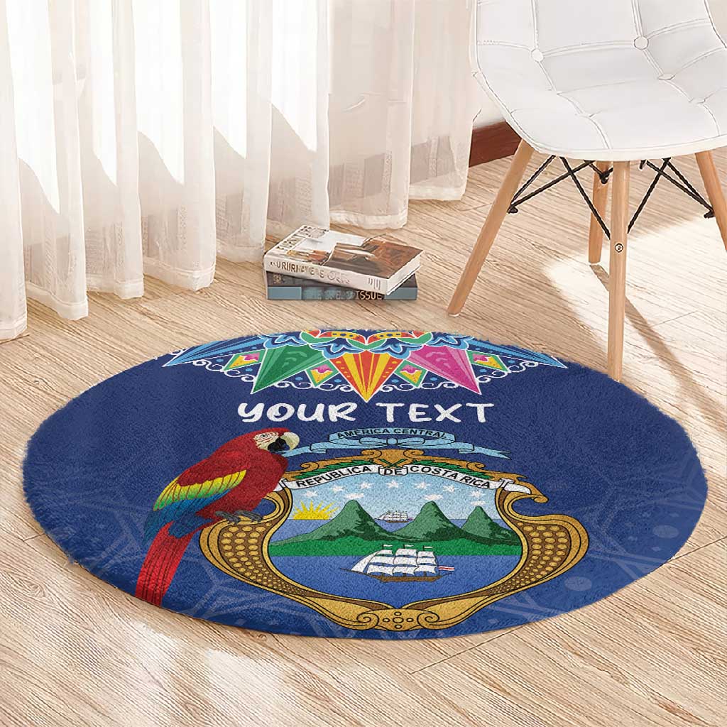 Pura Vida Costa Rica Personalized Round Carpet Oxcart Ornate Inspired - African Pride