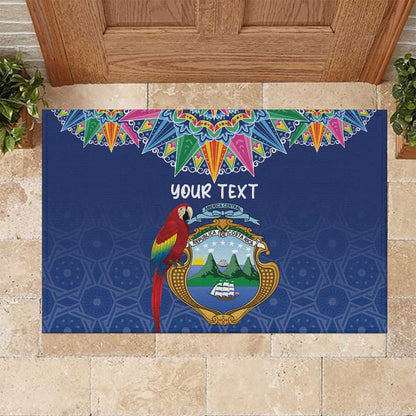 Pura Vida Costa Rica Personalized Rubber Doormat Oxcart Ornate Inspired - African Pride