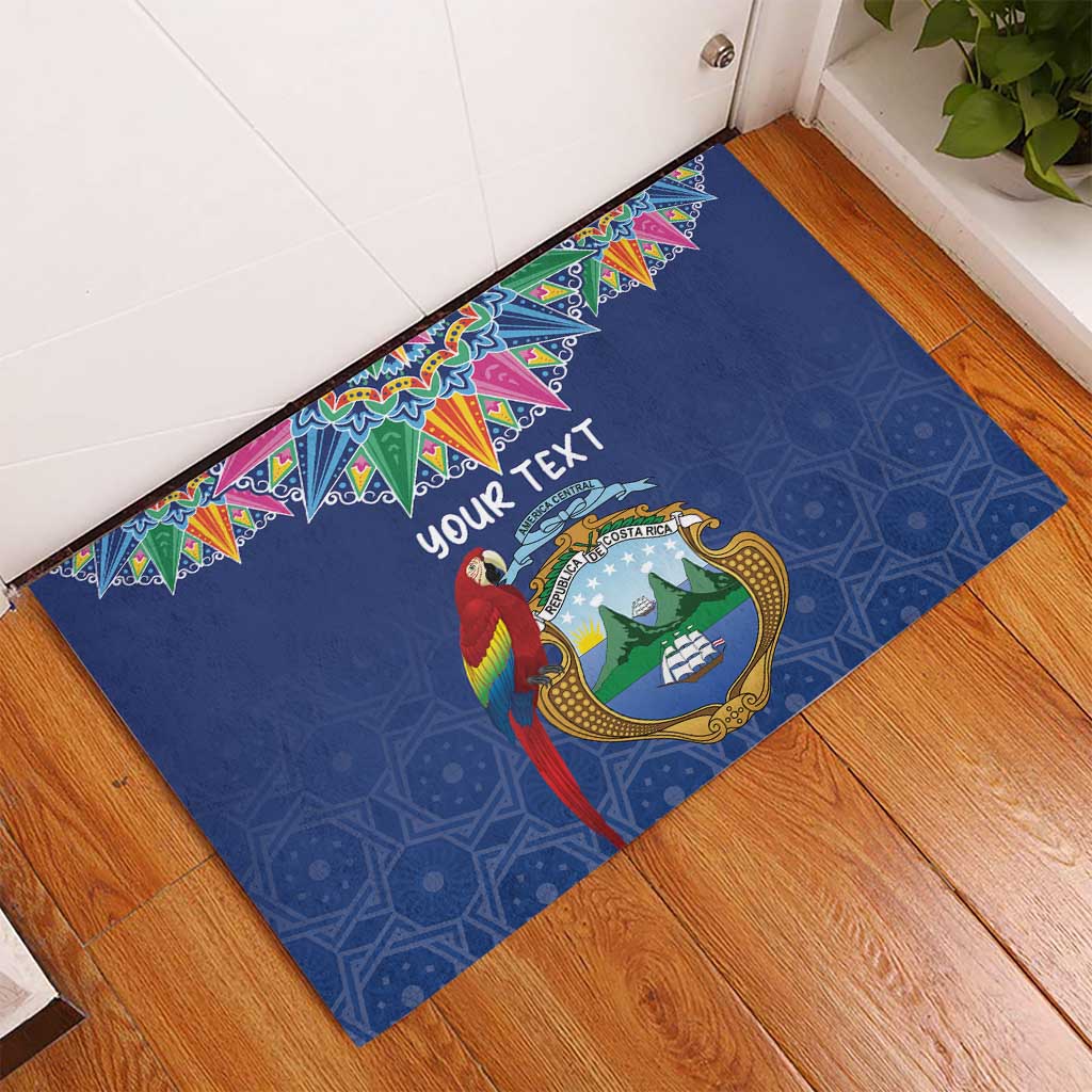 Pura Vida Costa Rica Personalized Rubber Doormat Oxcart Ornate Inspired - African Pride