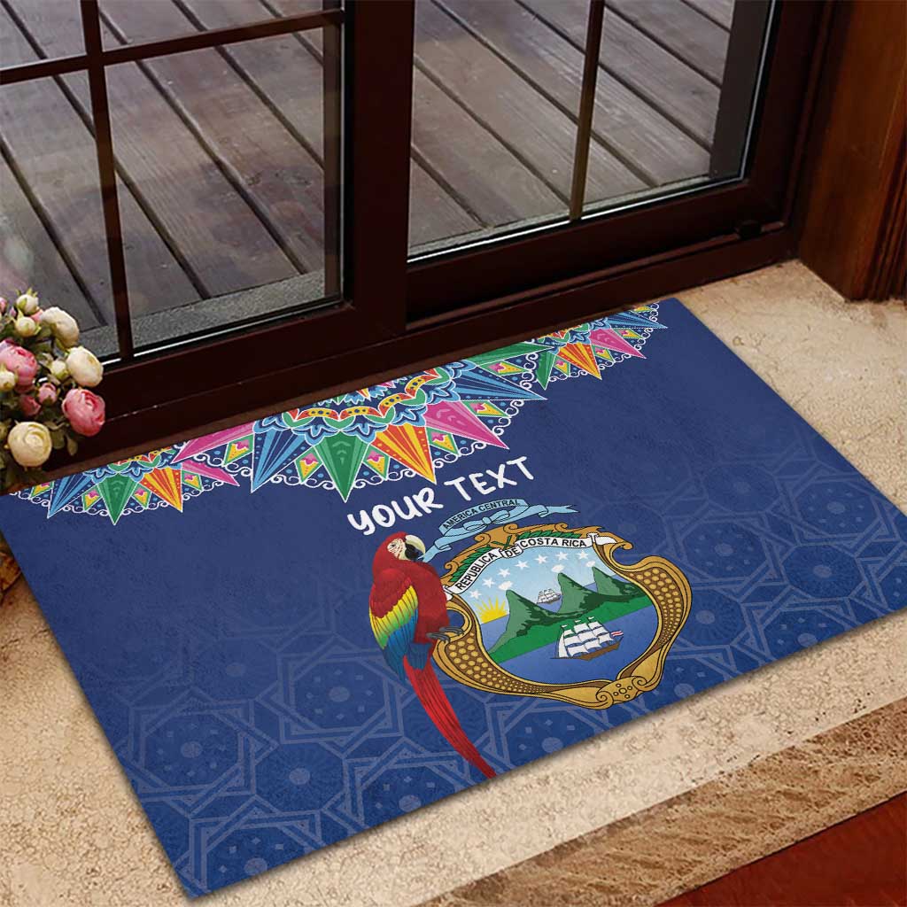 Pura Vida Costa Rica Personalized Rubber Doormat Oxcart Ornate Inspired - African Pride
