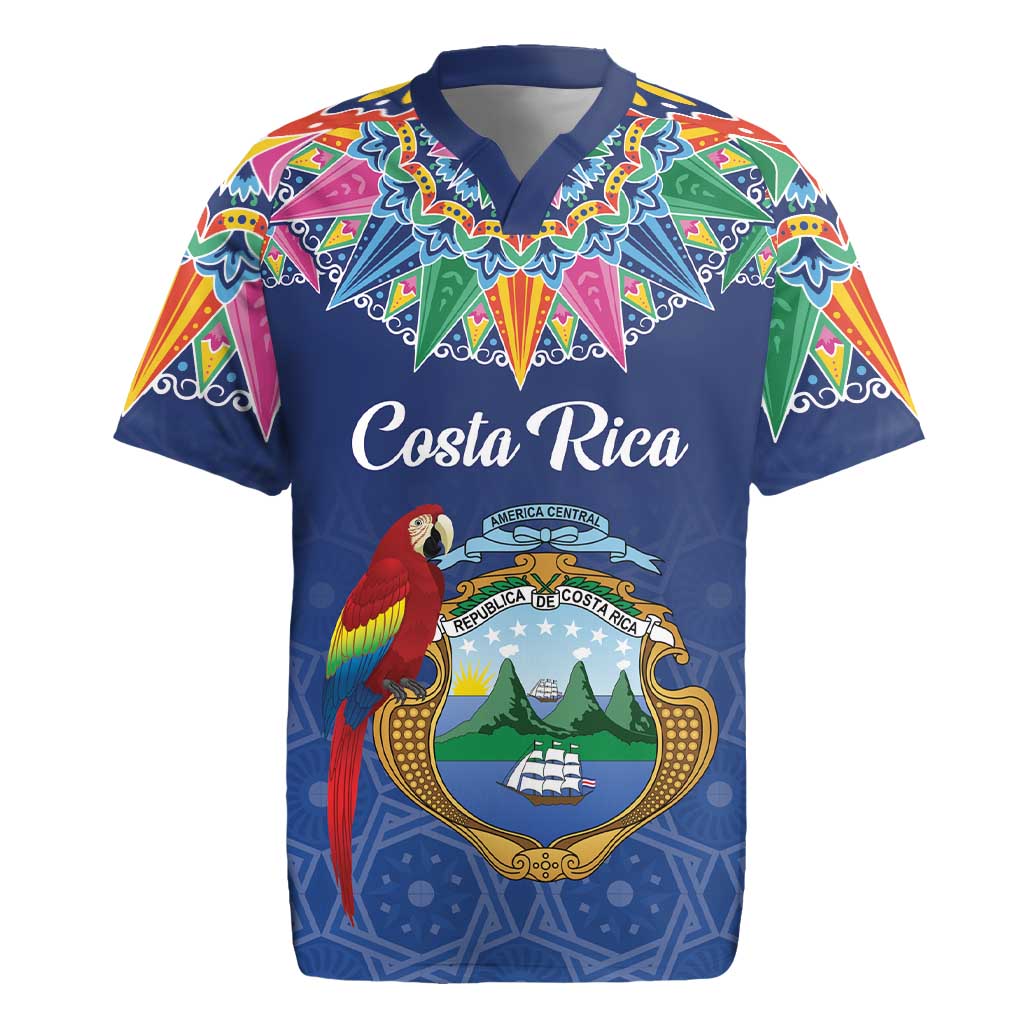 Pura Vida Costa Rica Personalized Rugby Jersey Oxcart Ornate Inspired - African Pride