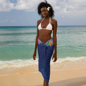Pura Vida Costa Rica Personalized Sarong Oxcart Ornate Inspired - African Pride