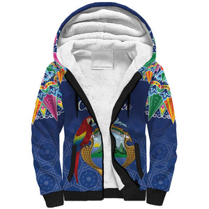 Pura Vida Costa Rica Personalized Sherpa Hoodie Oxcart Ornate Inspired - African Pride