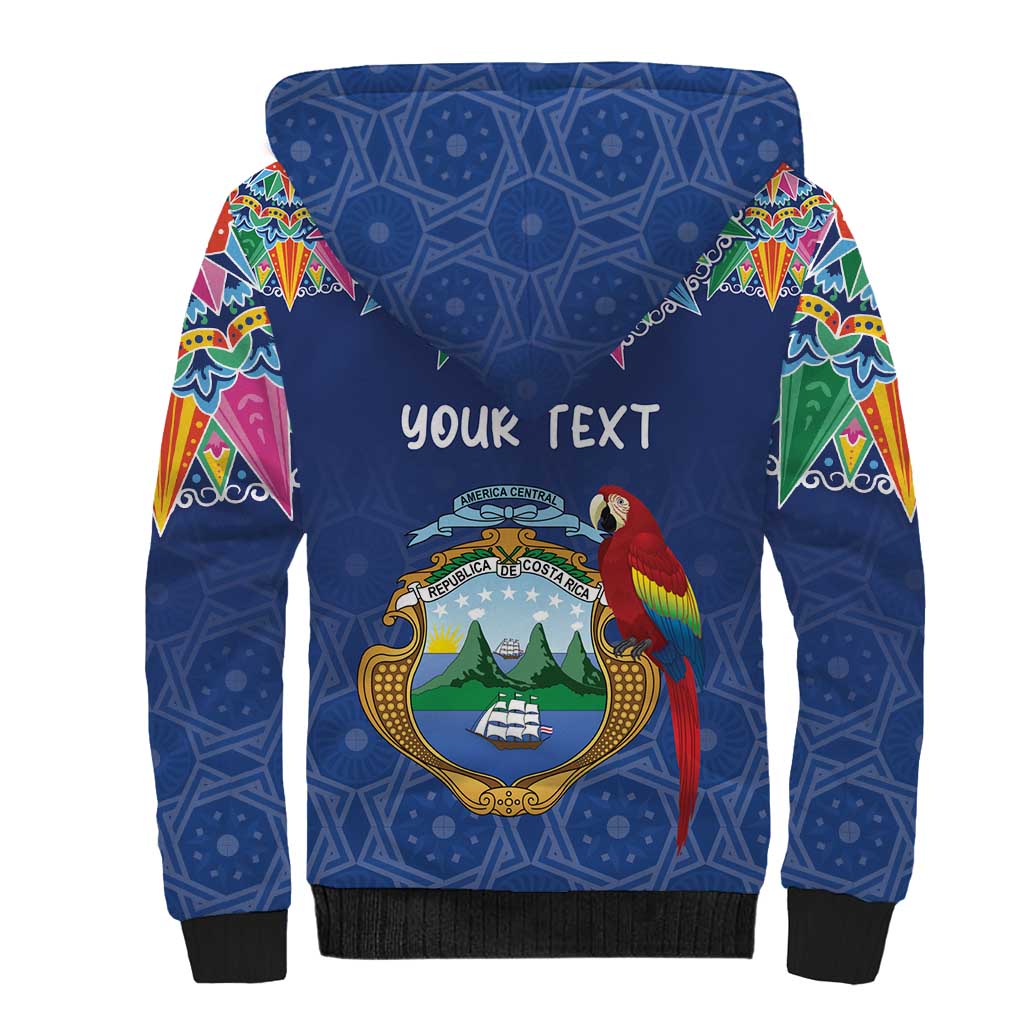Pura Vida Costa Rica Personalized Sherpa Hoodie Oxcart Ornate Inspired - African Pride