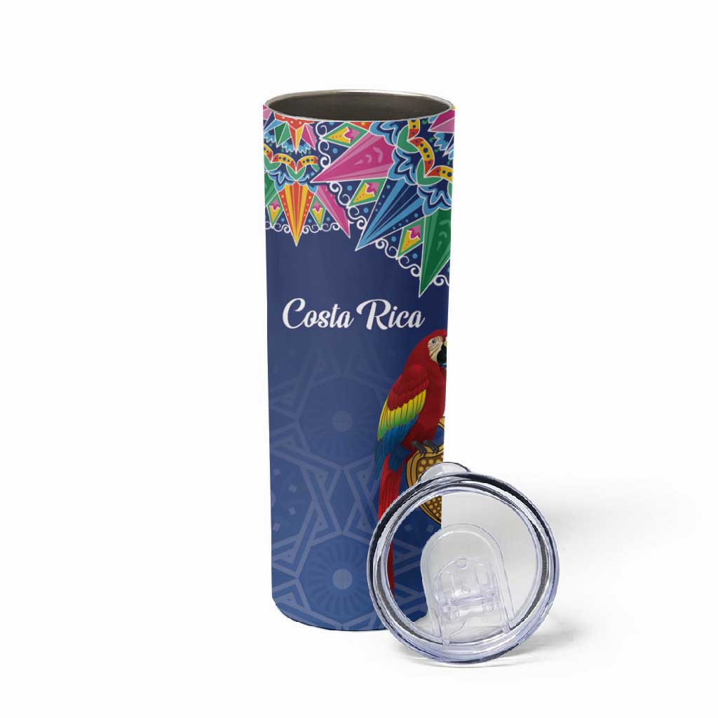 Pura Vida Costa Rica Personalized Skinny Tumbler Oxcart Ornate Inspired - African Pride