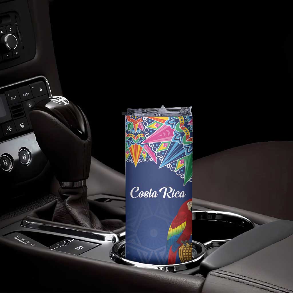 Pura Vida Costa Rica Personalized Skinny Tumbler Oxcart Ornate Inspired - African Pride