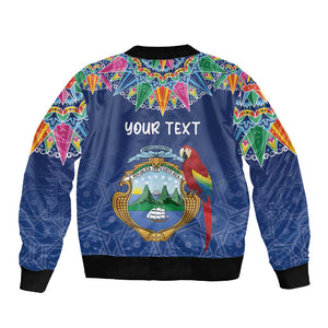 Pura Vida Costa Rica Personalized Sleeve Zip Bomber Jacket Oxcart Ornate Inspired - African Pride