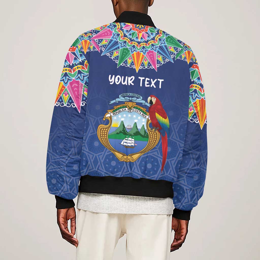 Pura Vida Costa Rica Personalized Sleeve Zip Bomber Jacket Oxcart Ornate Inspired - African Pride
