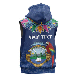 Pura Vida Costa Rica Personalized Sleeveless Hoodie Oxcart Ornate Inspired - African Pride